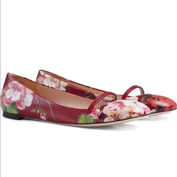 Gucci Shoes - Gucci Arielle Bloom Ballerina Flats